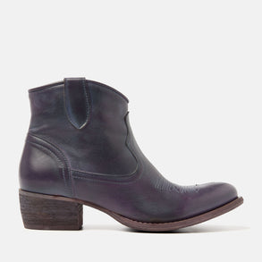 Fleur Damen Western Boots Leder Purple