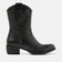 Vive Damen Western Leder-Stiefeletten Black