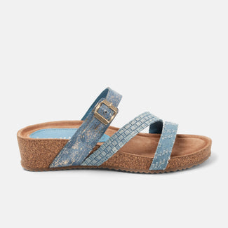Diega Damen Pantoletten Denim