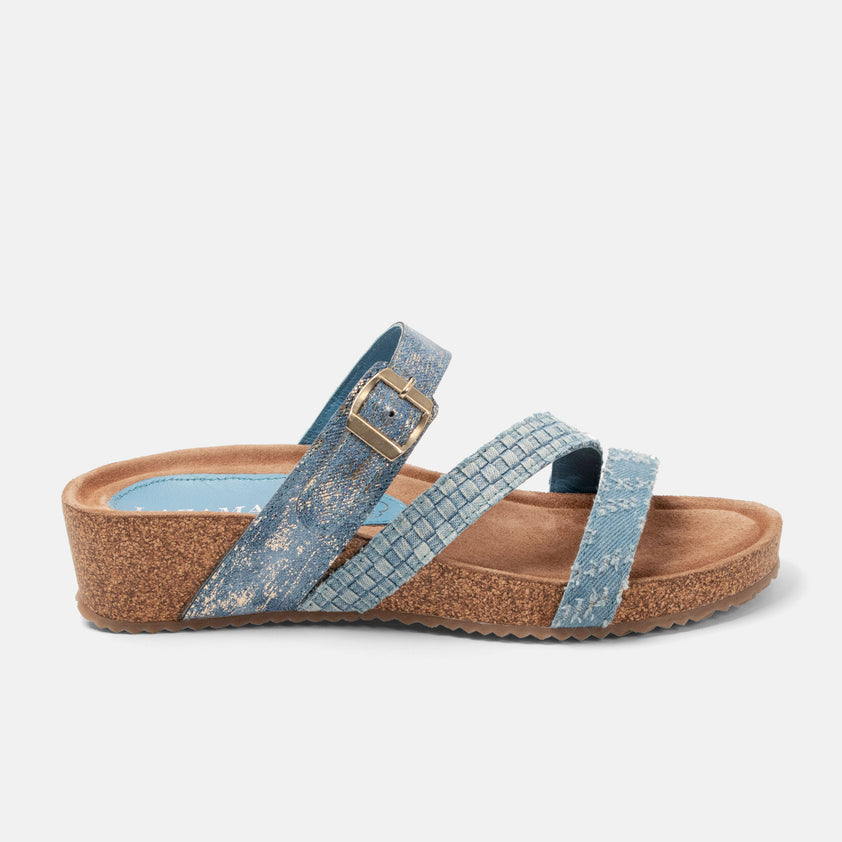 Diega Damen Pantoletten Denim