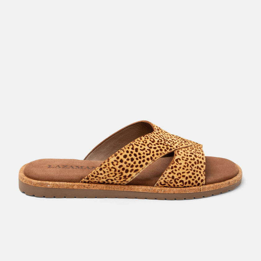 Jana Damen Pantoletten Leopard
