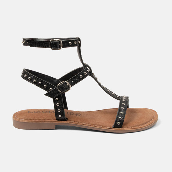 Olinda Damen Leder-Sandalen Black