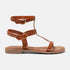 Olinda Damen Leder-Sandalen Tan