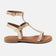 Pia Damen Leder-Sandalen Gold