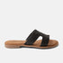 Flor Damen Leder-Pantoletten Black