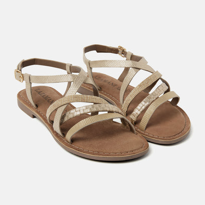 Zuri Damen-Sandalen Gold