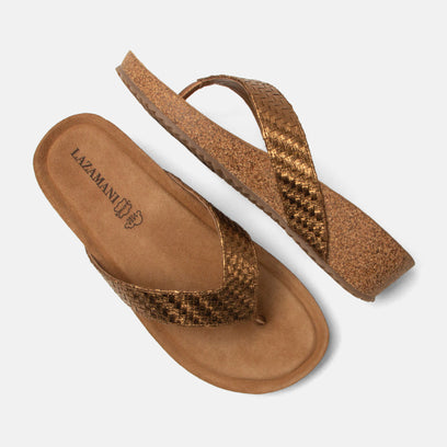 Leia Damen Zehentrenner Copper