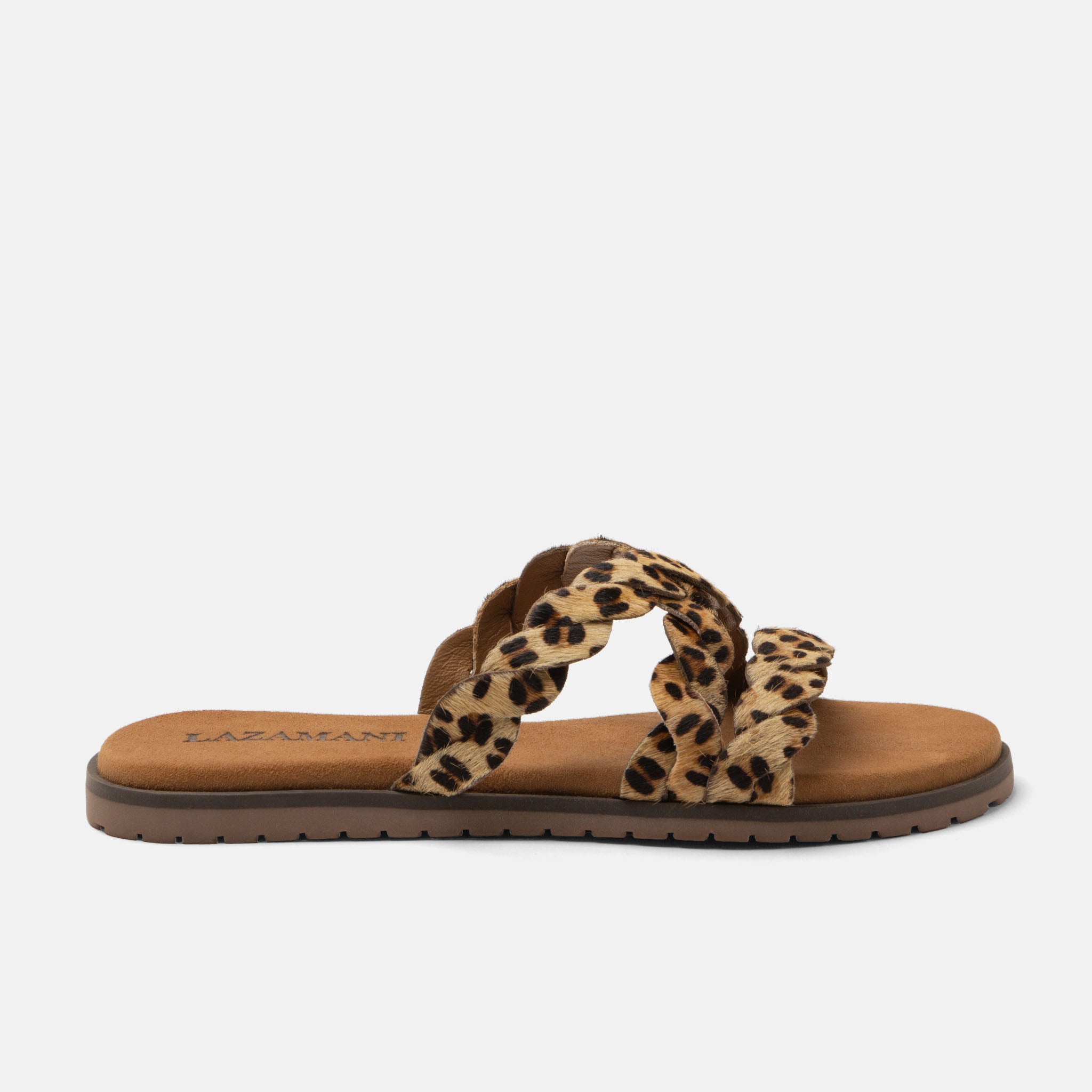 Lazamani Edsi Damen Pantoletten Leopard | LA75913leopard | Lazamani ...