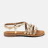 Zuza Damen Ledersandalen Gold