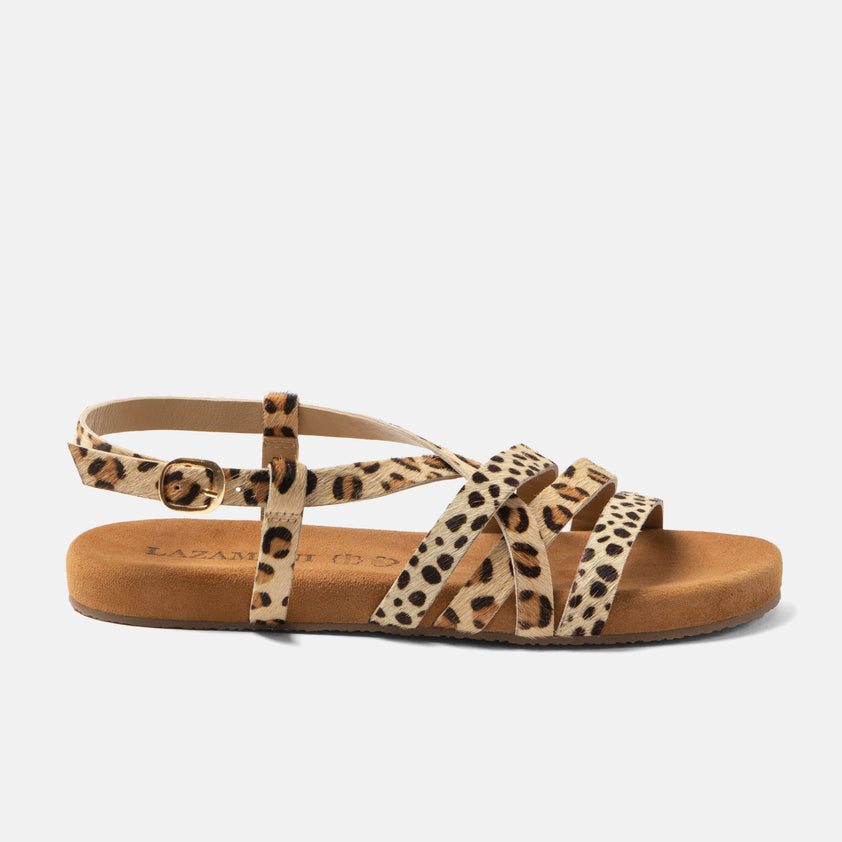 Lotta Damen Sandalen Leopard