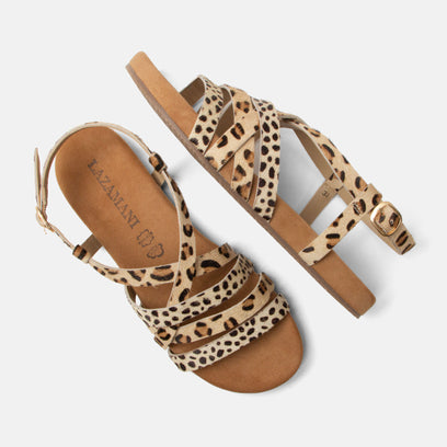 Lotta Damen Sandalen Leopard