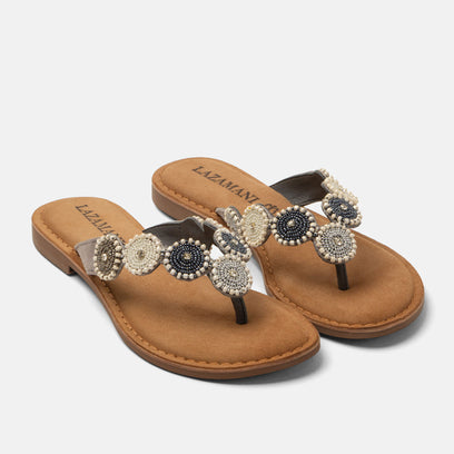 Loua Damen Wildleder-Zehentrenner Grey