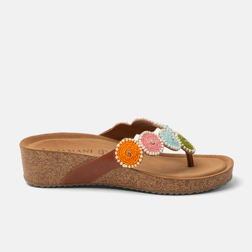 Mare Damen Leder-Zehentrenner Multi