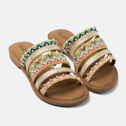 Loa Damen Pantoletten Multi