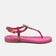 Lynn Damen Leder-Sandalen Fuxia