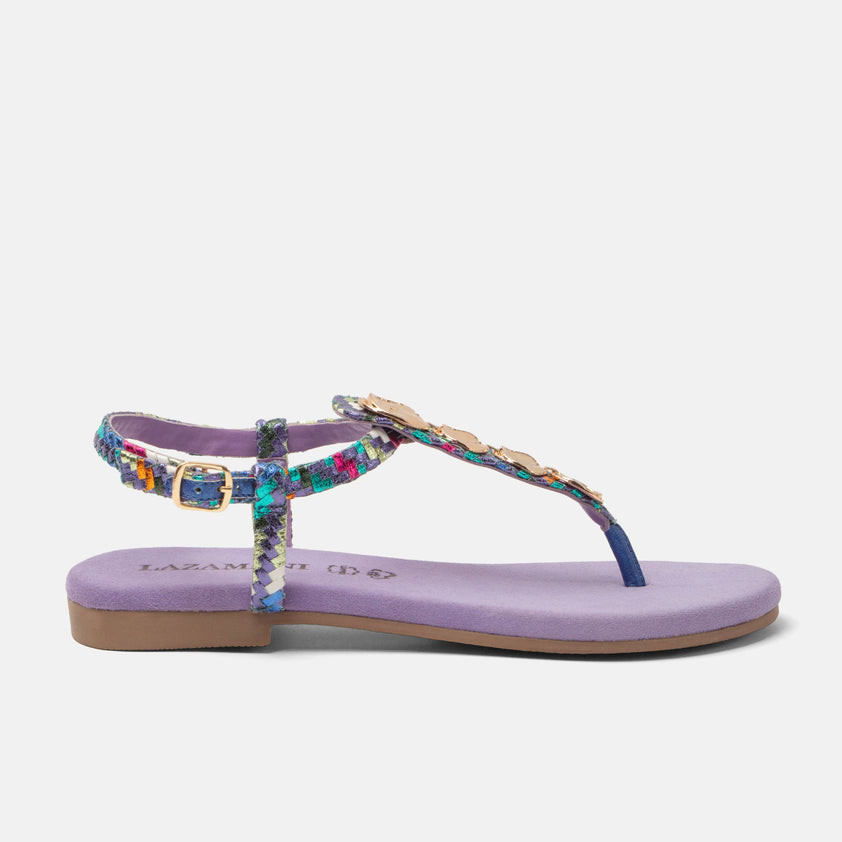 Lynn Damen Leder-Sandalen Lilac