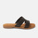 Puck Damen Leder-Pantoletten Black