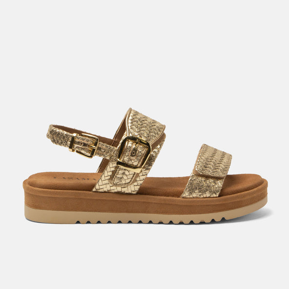 Fenna Damen Sandalen Gold