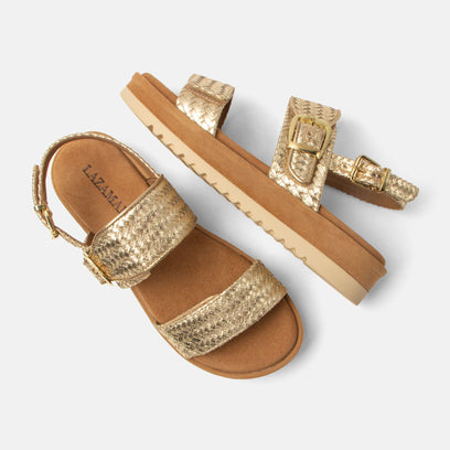 Fenna Damen Sandalen Gold