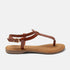 Imme Damen Ledersandalen Tan