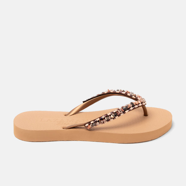 Palma Beach Damen Flip Flops Brown