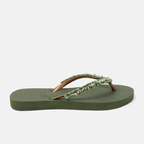 Palma Beach Damen Flip Flops Green