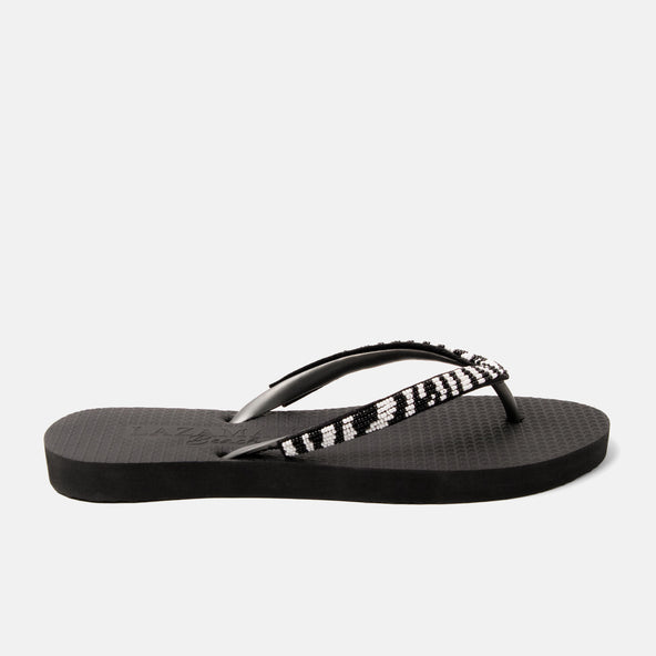 Lanzarote Beach Damen Flip Flops Zebra