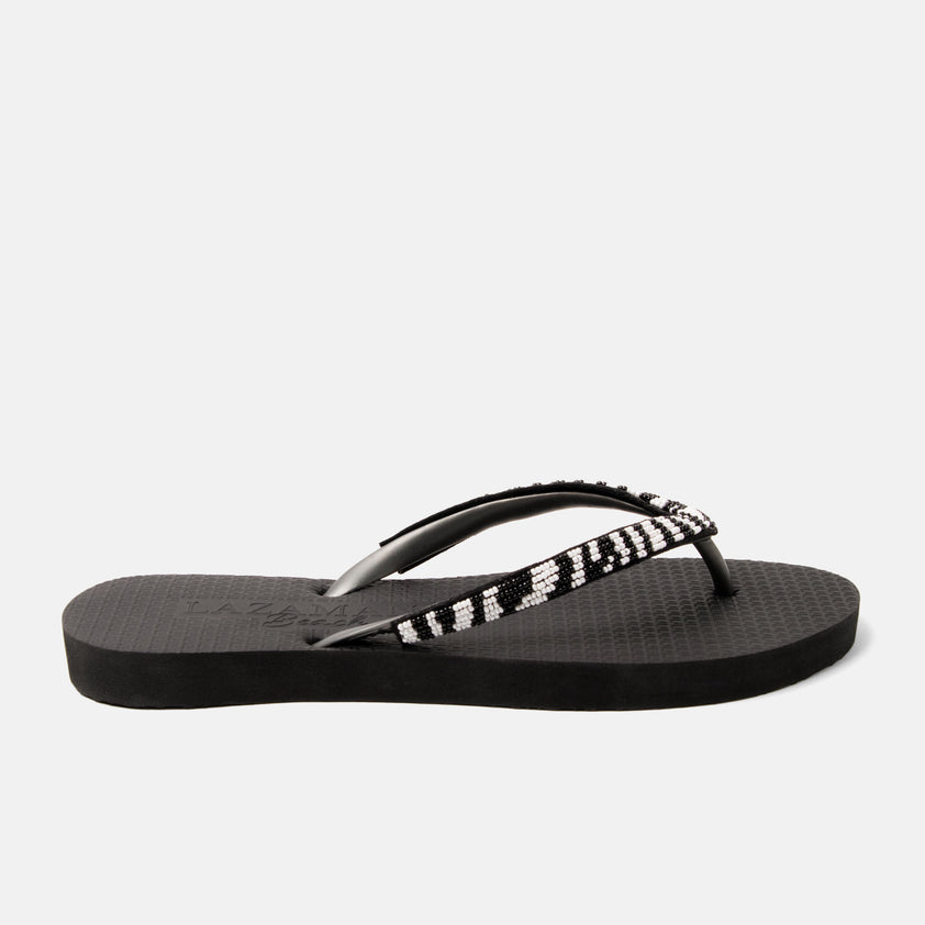 Lanzarote Beach Damen Flip Flops Zebra