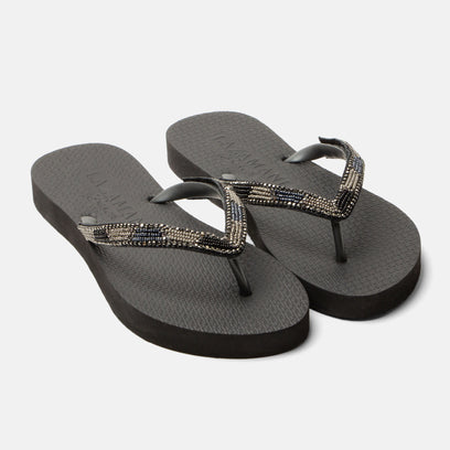 Fraser Beach Damen Flip Flops Black