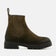 Beau Damen Wildleder Chelsea-Boots Khaki