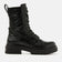 Estee Damen Leder-Schnürboots Black