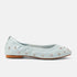 Gracia Damen Leder-Ballerinas Blue