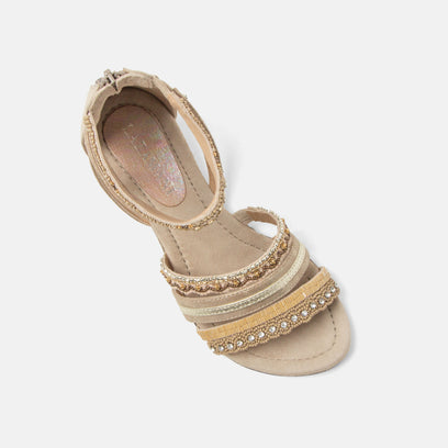 Jovena Damen Sandalen Biscuit