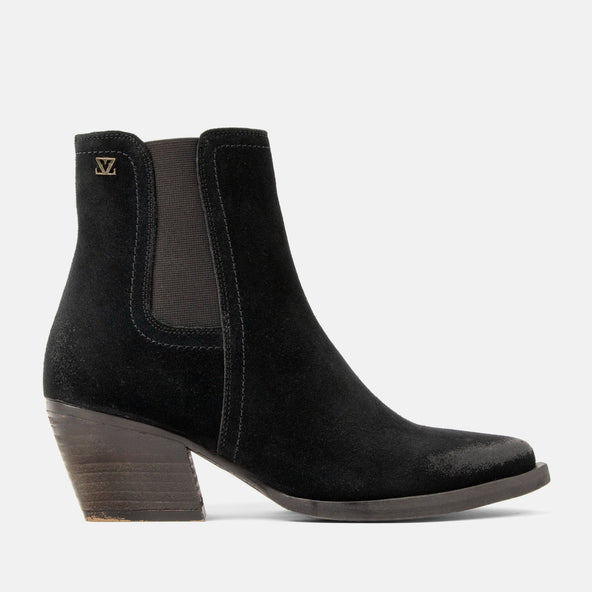 Annie Damen Wildleder Stiefeletten Black