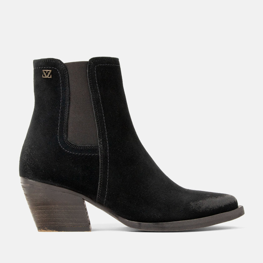 Annie Damen Wildleder Stiefeletten Black