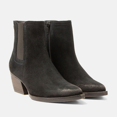 Annie Damen Wildleder Stiefeletten Black