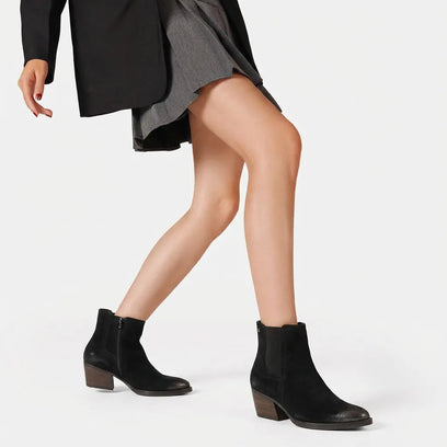 Annie Damen Wildleder Stiefeletten Black