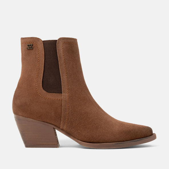 Annie Damen Wildleder Stiefeletten Tan