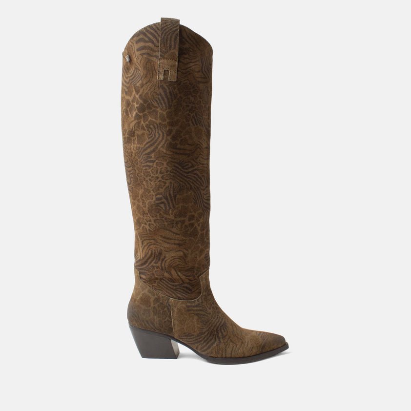 Adaline Damen Wildleder-Stiefel Khaki