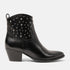Myla Damen Leder-Stiefeletten Black