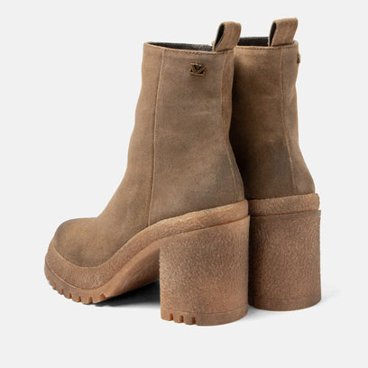Rowan Damen Wildleder-Boots Taupe