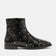 Dana Damen Leder-Stiefeletten Black