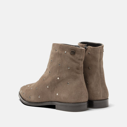 Dana Damen Wildleder-Stiefeletten Taupe