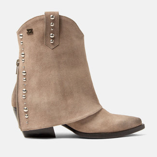 Yara Damen Wildleder Stiefeletten Fango