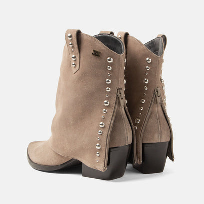 Yara Damen Wildleder Stiefeletten Fango