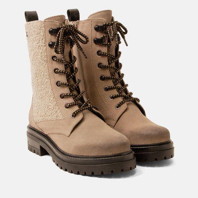 Nadi Damen Wildleder-Schnürboots Fango