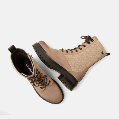 Nadi Damen Wildleder-Schnürboots Fango