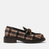 Oxford Damen Loafer Tartan Black