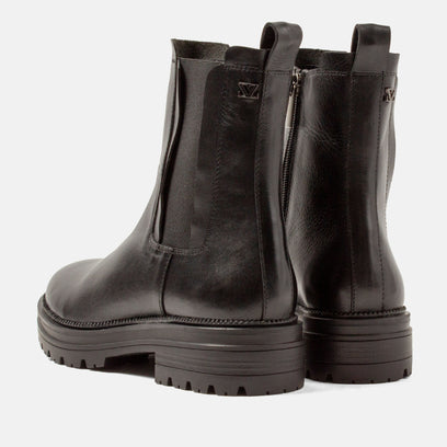 Nola Damen Leder-Boots Black