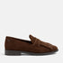 Suus Damen Wildleader-Loafers Brown